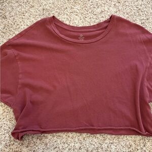 Women's Maroon Crop Top